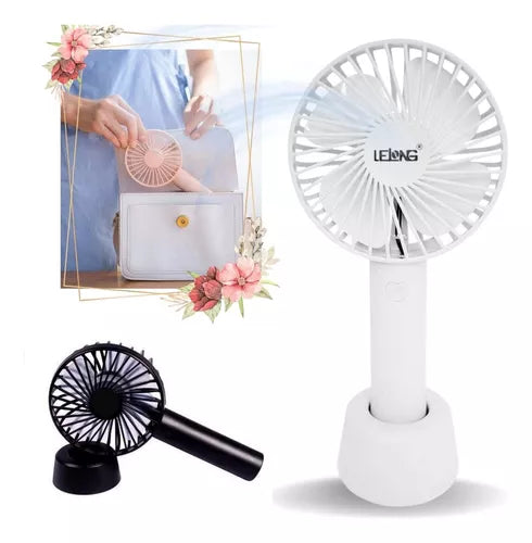 Mini Ventilador Portátil Flexível De Mão 3 Velocidades