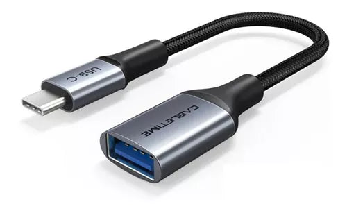 Cabo Adaptador Usb-a 3.0 Fêmea Para Usb Tipo-c 15cm