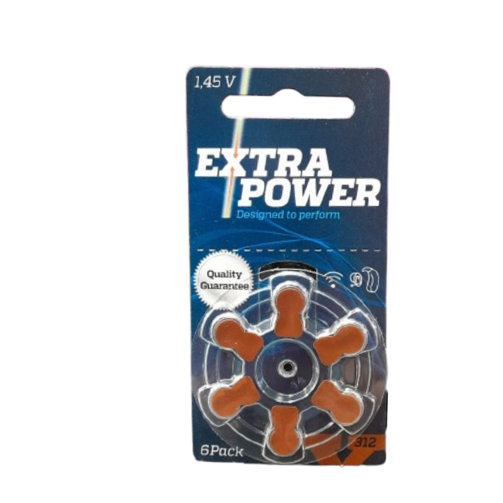 Bateria EXTRA POWER 312 / PR41- Para Aparelho Auditivo