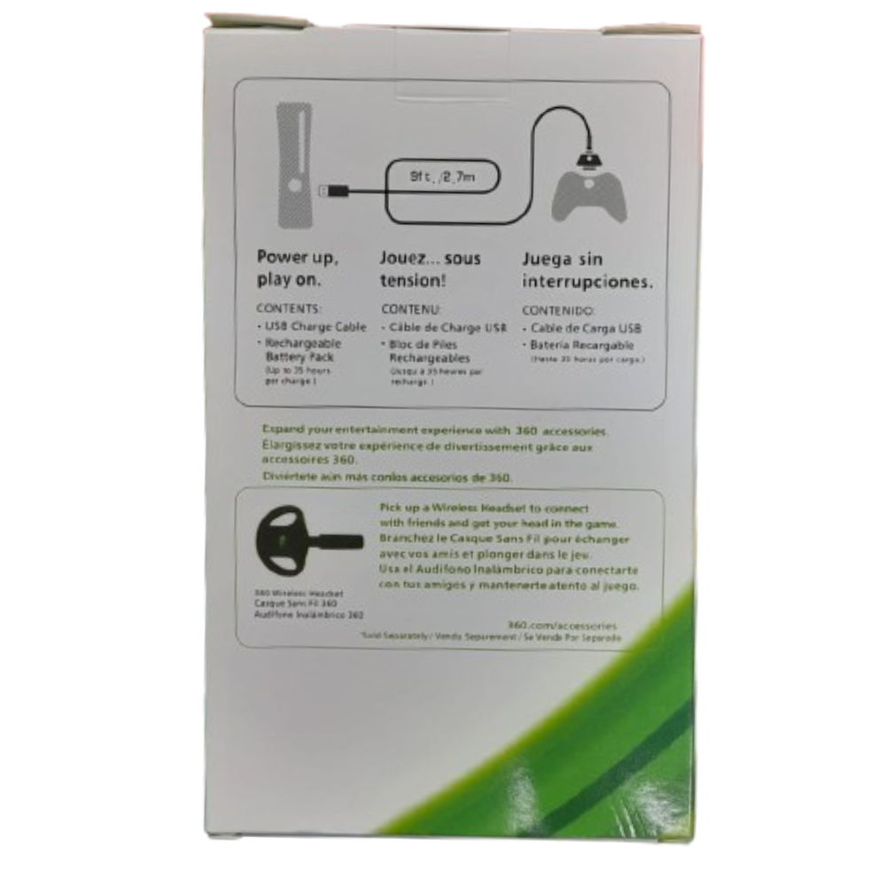 Bateria recarregável Xbox 360